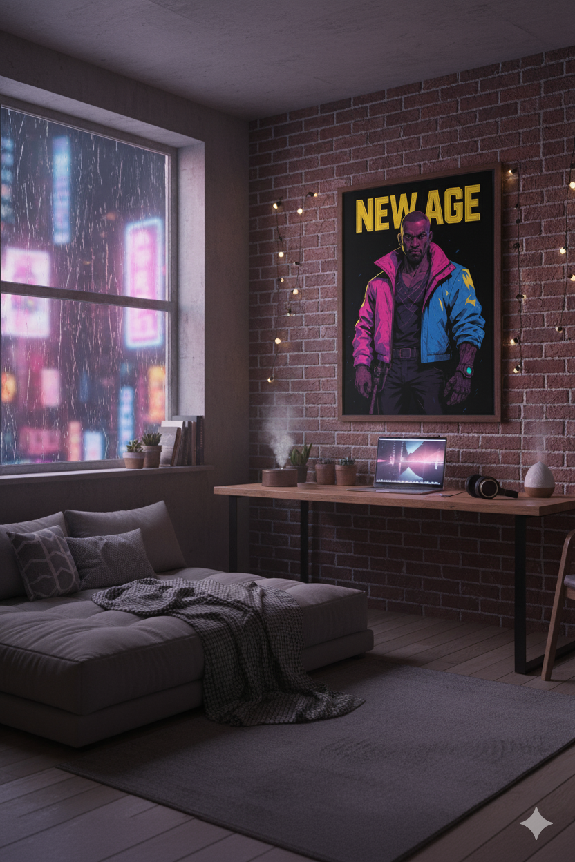 Afrofuturism Art, Black art print